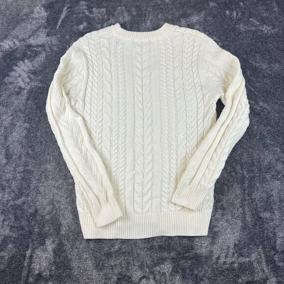 Scotch & Soda Chunky Cable Knit Crewneck Sweater Fisherman Pullover Men's M - Picture 9 of 11